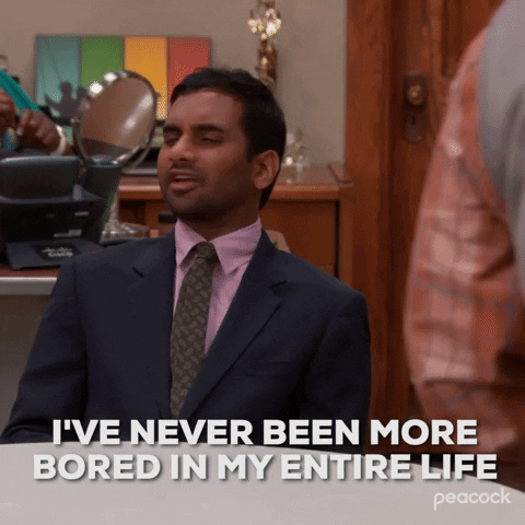 Animated reaction GIF conveying boredom with ChatGPT
